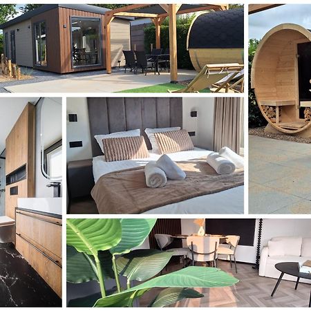 'Relax Lodge Sea' - Wellness Lodge In Zeeland - Private Sauna - Airco - Garden - Outdoor Swimming Pool - Free Wifi, Towels & Bed Linen Heinkenszand Kültér fotó