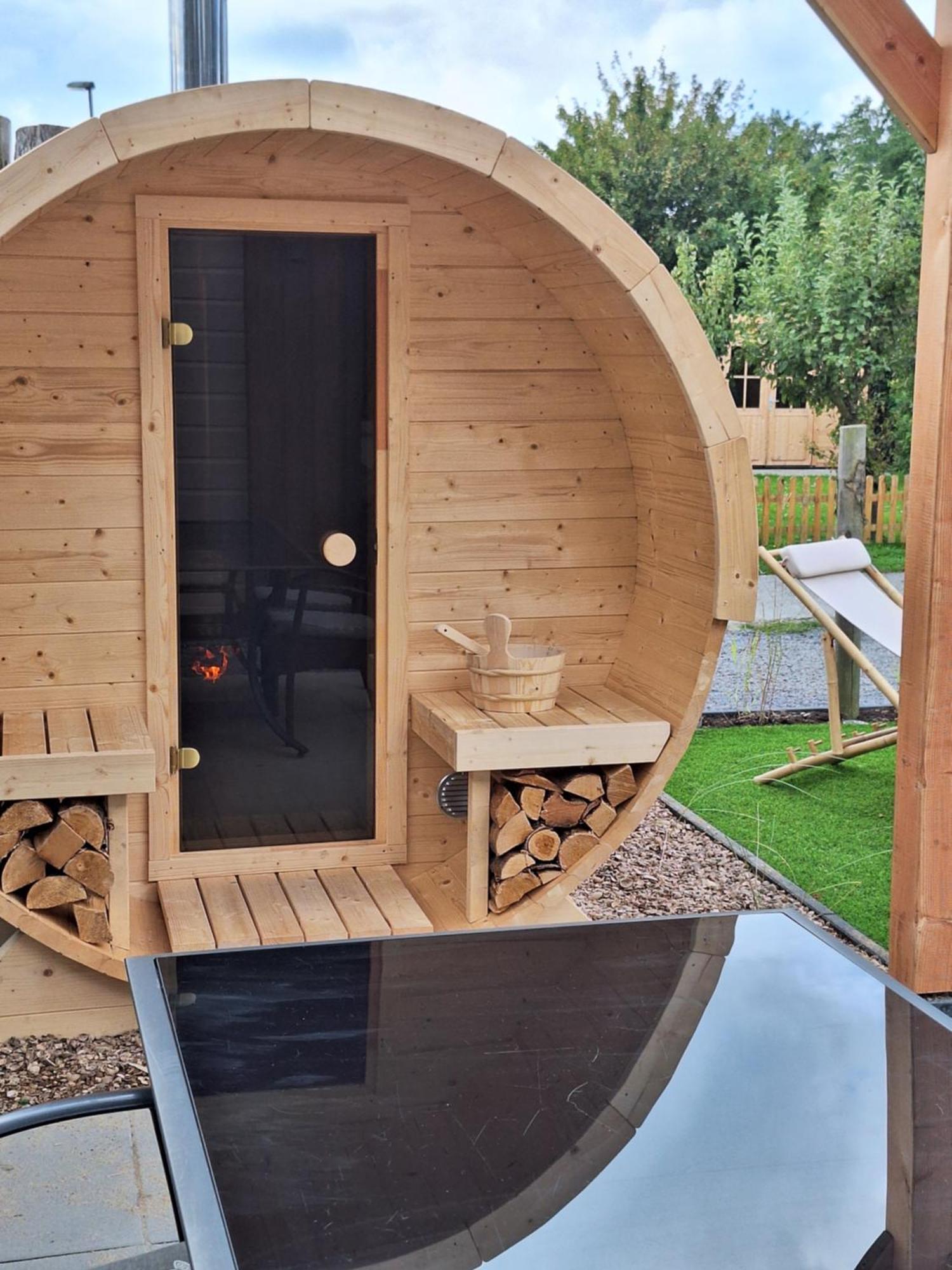 'Relax Lodge Sea' - Wellness Lodge In Zeeland - Private Sauna - Airco - Garden - Outdoor Swimming Pool - Free Wifi, Towels & Bed Linen Heinkenszand Kültér fotó
